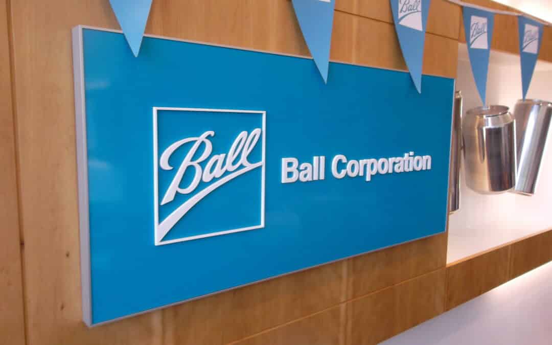 Ball Corp Interior wall sign