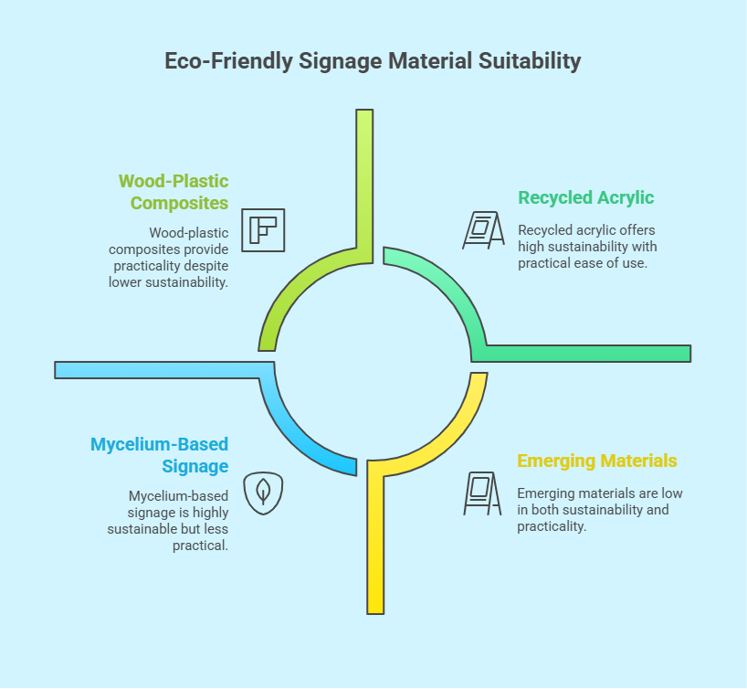Eco-Friendly Signage Materials Available at Cherwell - visual selection